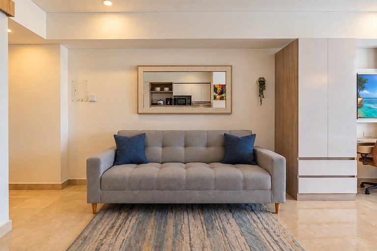Suite piso 12 con balcón y gran vista CB1243