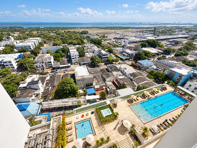 Suite Piso14 a 2 calles Aeropuerto Piscina CB1441